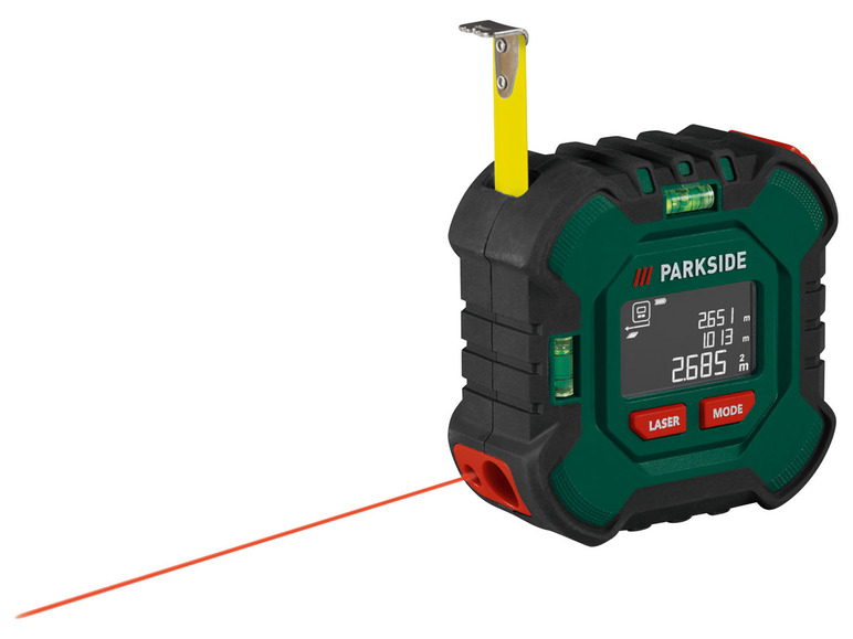  Zobrazit na celou obrazovku PARKSIDE® Laserový měřič vzdálenosti s měřicím pásmem PLMB 4 B1 - Obrázek 3