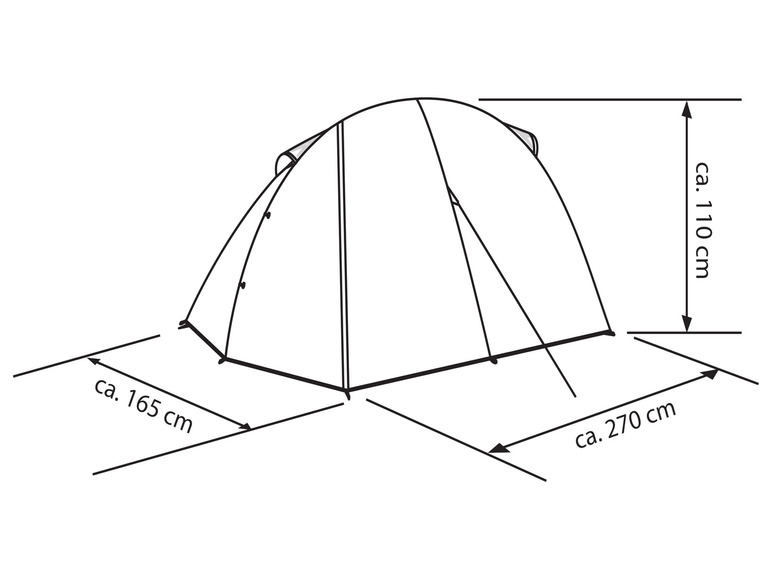  Zobrazit na celou obrazovku Rocktrail Lehký trekingový stan pro 2 osoby - Obrázek 10