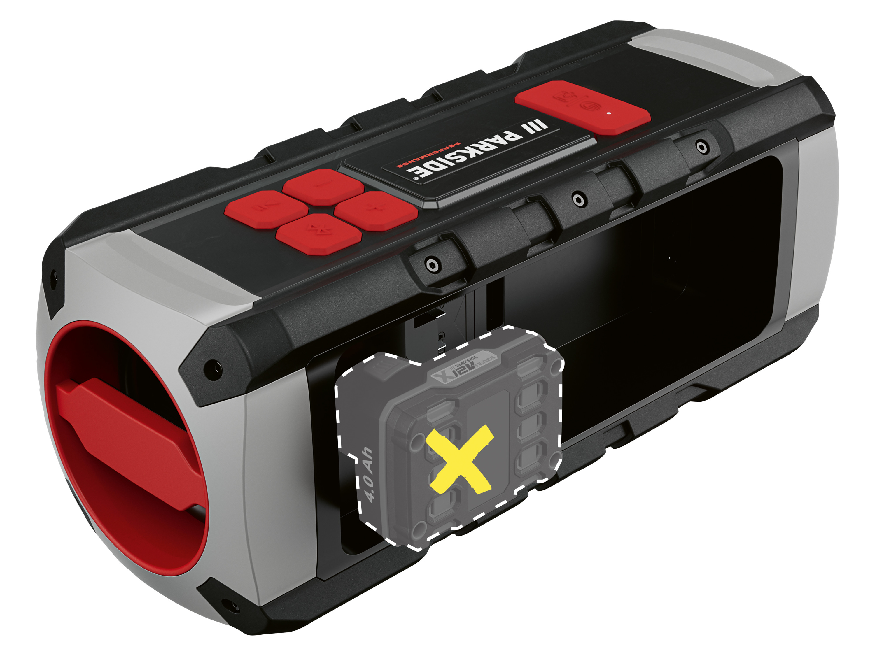 Parkside Performance® Bluetooth® reproduktor na stavbu PBL 40 A1 – bez akumulátoru a nabíječky