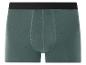 Tmavě zelené pánské boxerky z bavlny, černý pás.