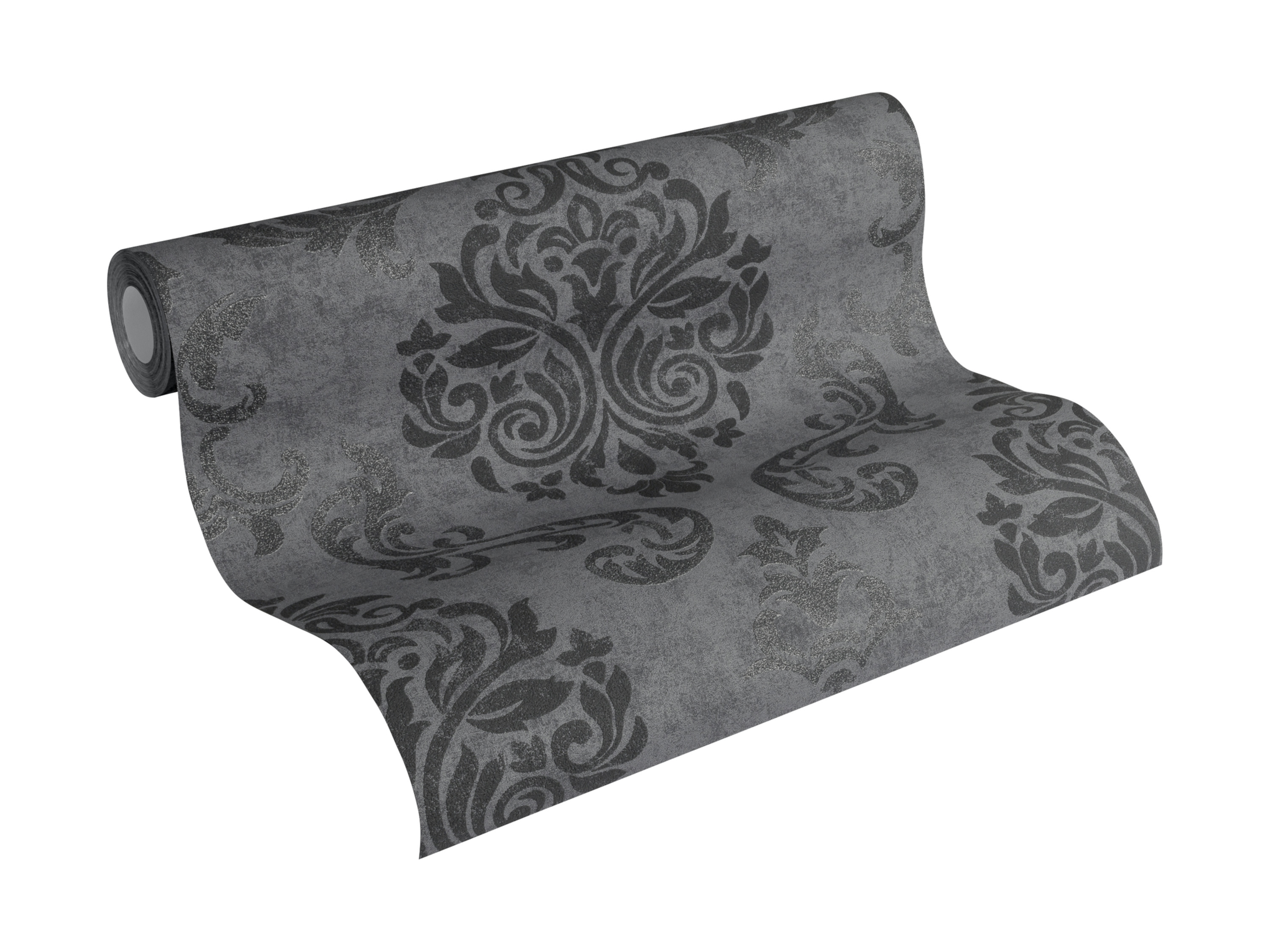 AS Création Vliesová tapeta (antracitově šedá, 10,05 x 0,53 m)