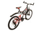 Černý horský bicykl Zündapp s červenými prvky.