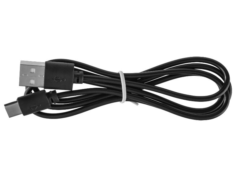 Černý kabel USB-C na USB.