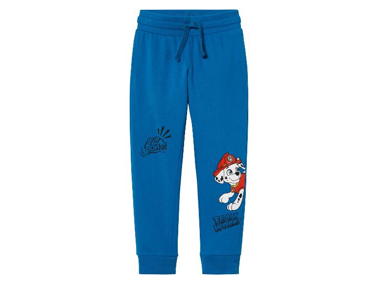 Modré tepláky s potiskem Paw Patrol.