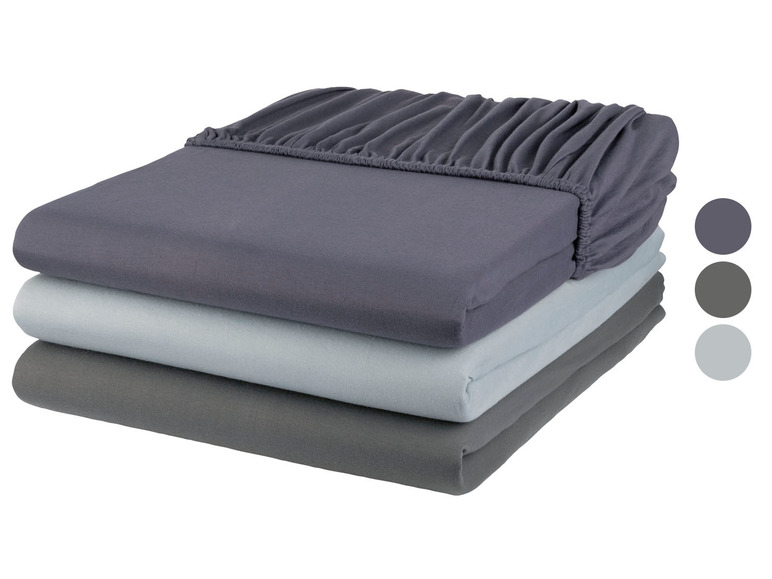  Zobrazit na celou obrazovku LIVARNO home Žerzejové napínací prostěradlo, 90-100 x 200 cm - Obrázek 1