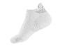 Bílé sportovní ponožky, tkaný detail.