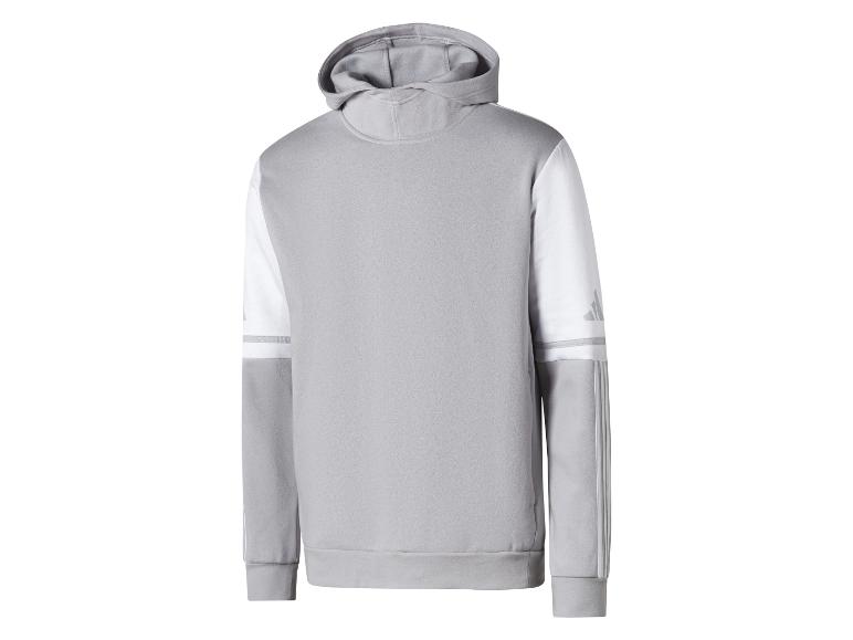 Moderní šedá mikina s kapucí Adidas.