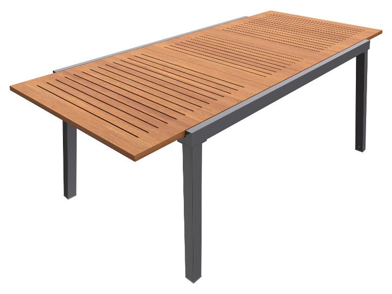  Zobrazit na celou obrazovku Hliníkový rozkládací stůl Valencia, 150–200 x 90 cm, hnědá - Obrázek 7