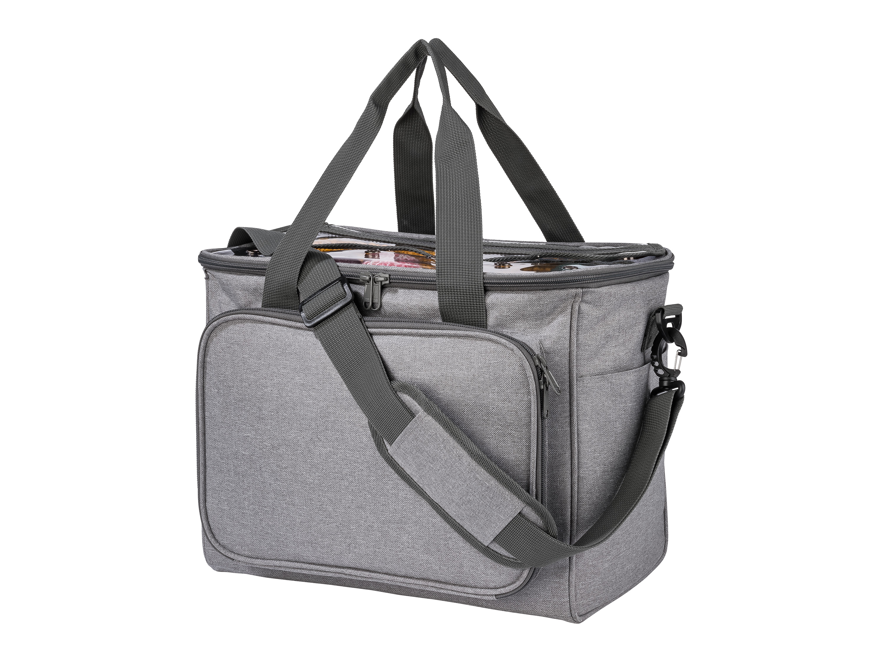 Topmove® Kufr na kolečkách pro šicí stroj / Taška na pletací potřeby (taška na pletací potřeby šedá)