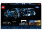 LEGO Ford GT krabice se sestaveným autem a technickými detaily.