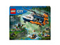 LEGO City Džunglový průzkumný vrtulník s gorilami a výzkumnou stanicí.