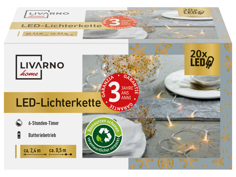  Zobrazit na celou obrazovku LIVARNO home Světelný LED řetěz - Obrázek 7