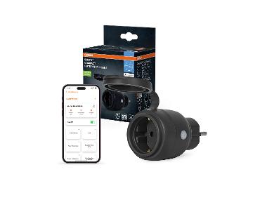 OSRAM Chytrá venkovní kompaktní zásuvka Wi-Fi Matter černá