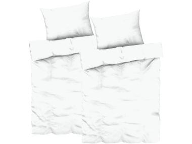 Sada ložního povlečení, 140 x 200 cm, 70 x 90 cm, bílá, 2dílná