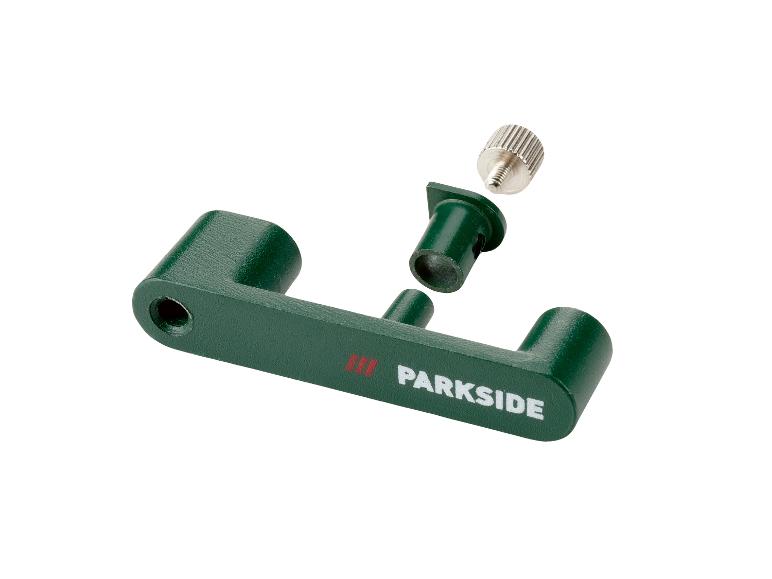 Zelené díly nástrojů Parkside.