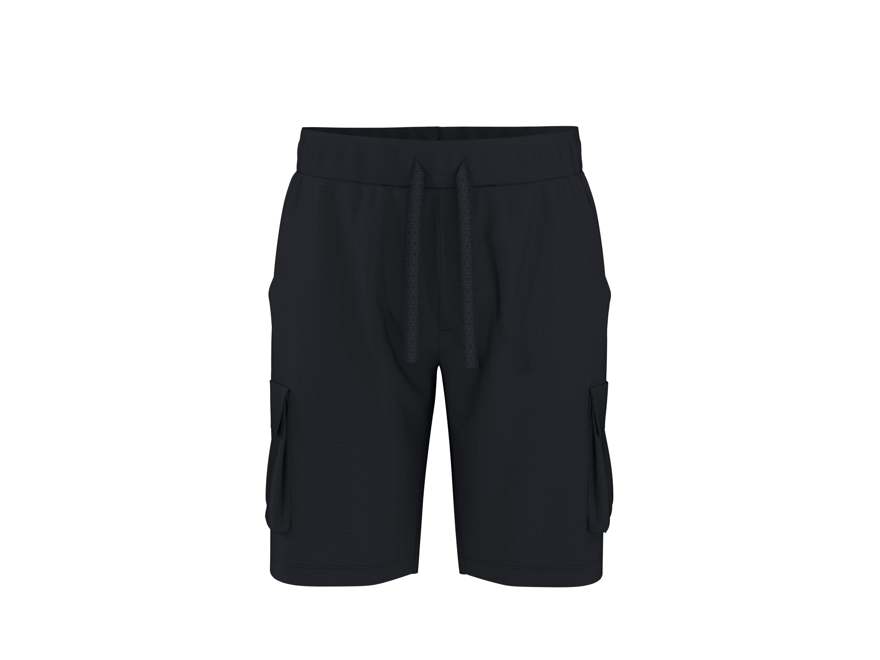esmara Men Men's cargo sweat shorts (navy modrá, M (48/50))