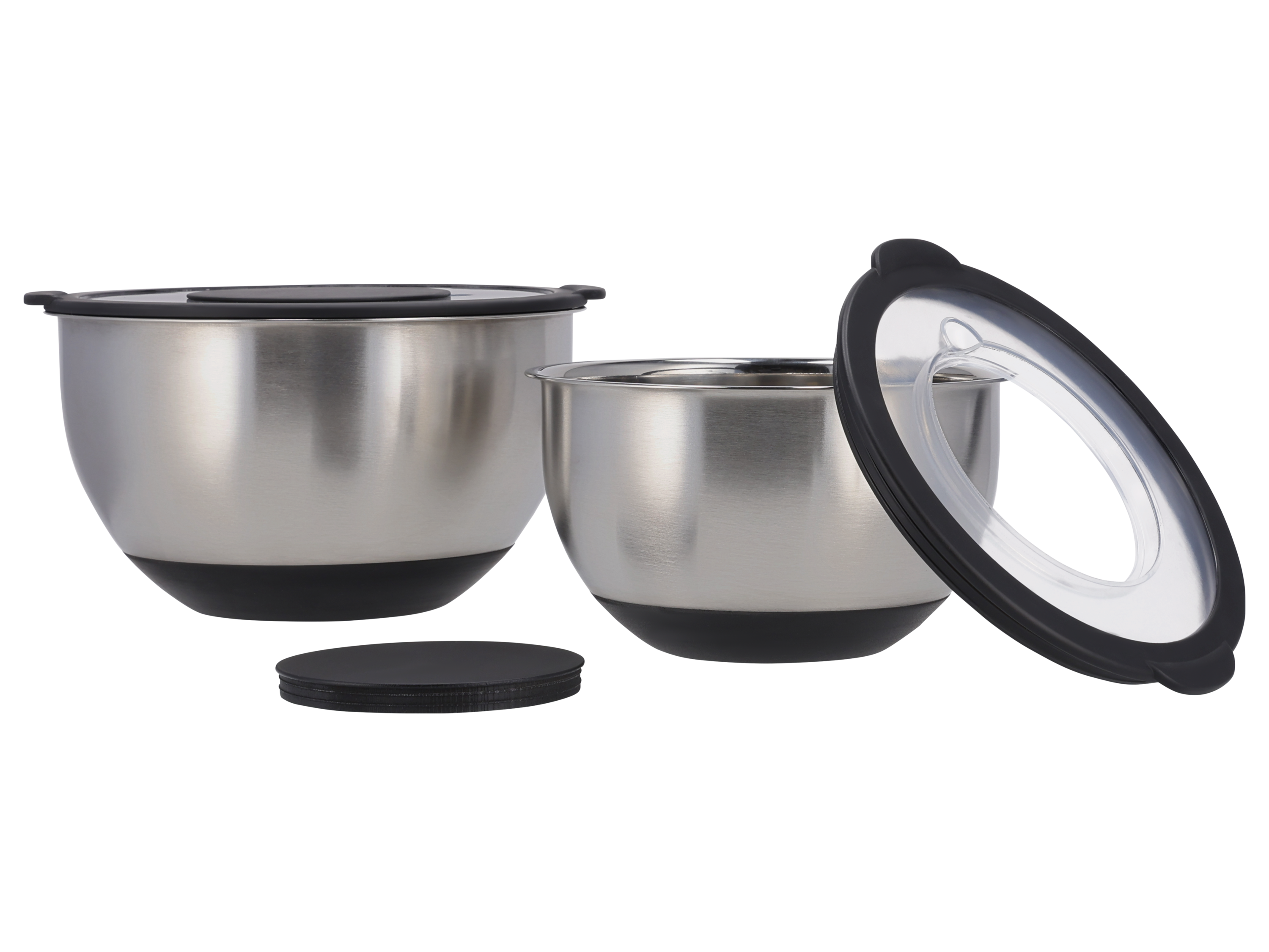 Silvercrest® Sada mís z nerezové oceli (Ochrana proti stříkající vodě)