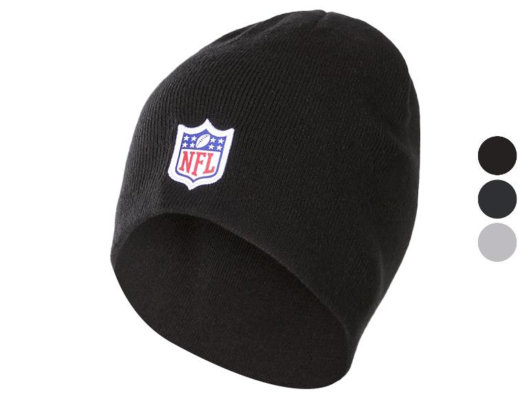 Černá čepice NFL s logem a vzorky barev