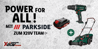 X20V PARKSIDE® akumulátorový tým
