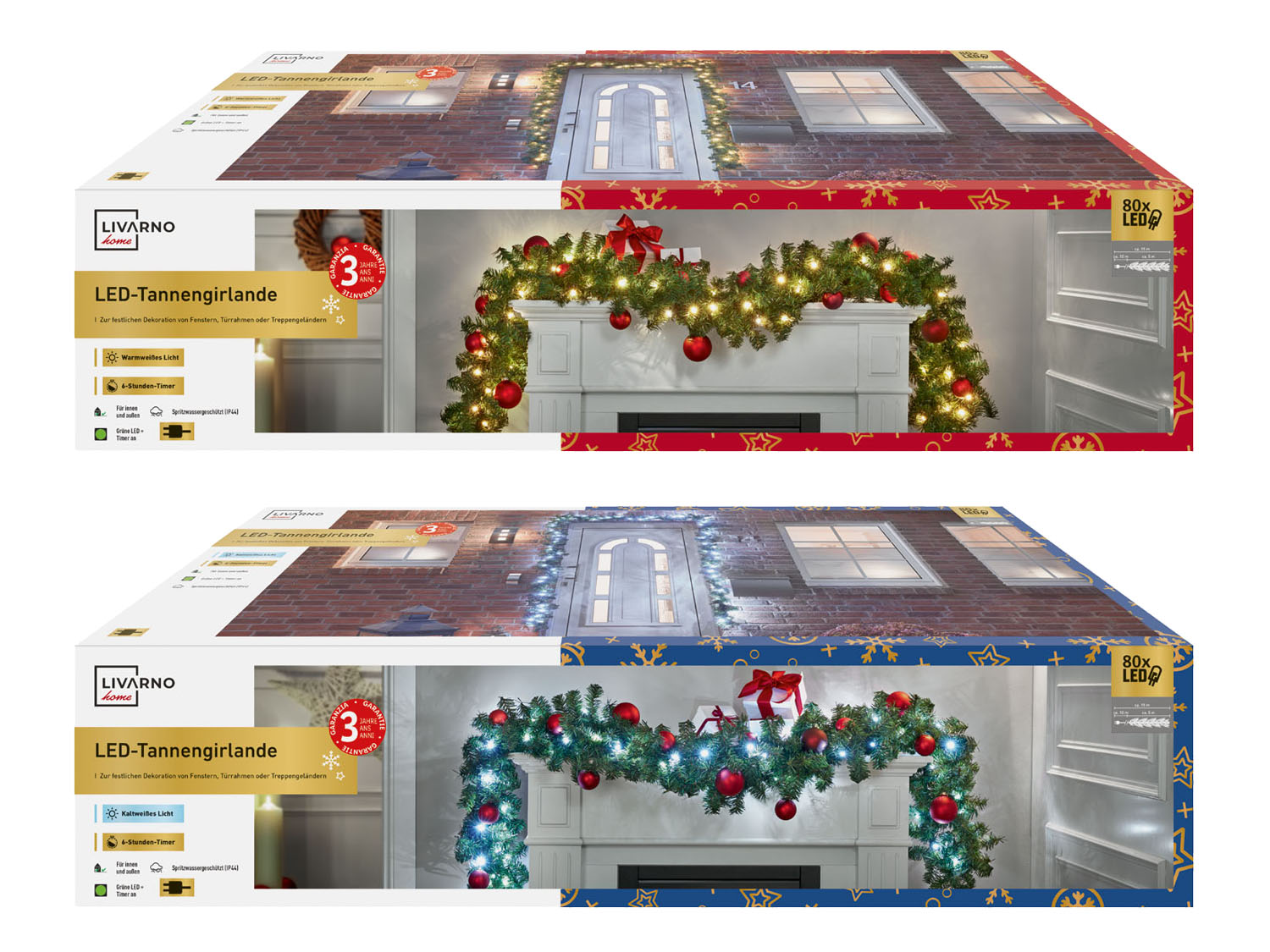 LIVARNO home LED girlanda, 80 LED