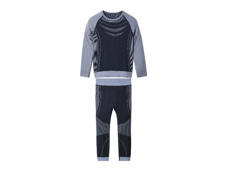 Šedý a černý set termoprádla