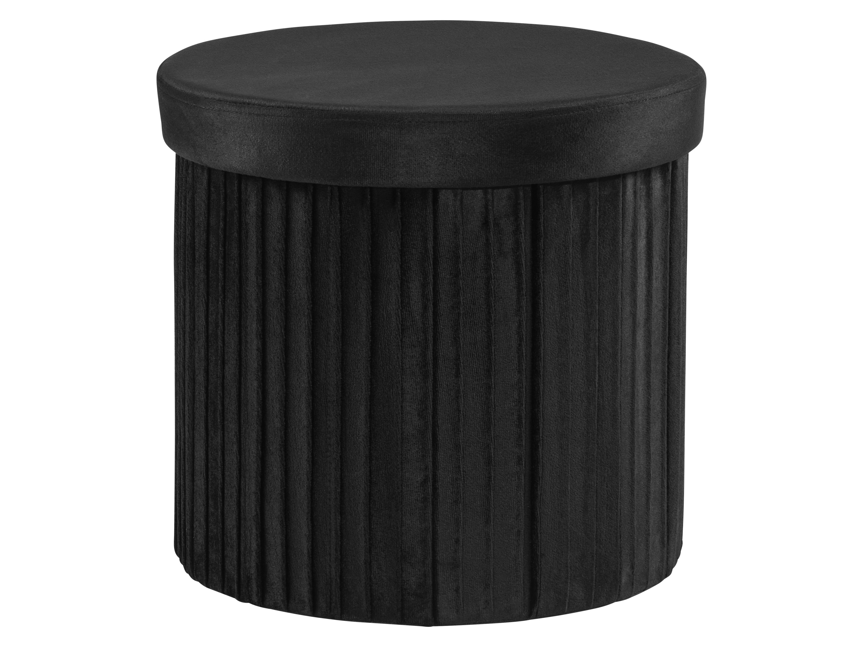 Livarno® Taburet s úložným prostorem (černá)