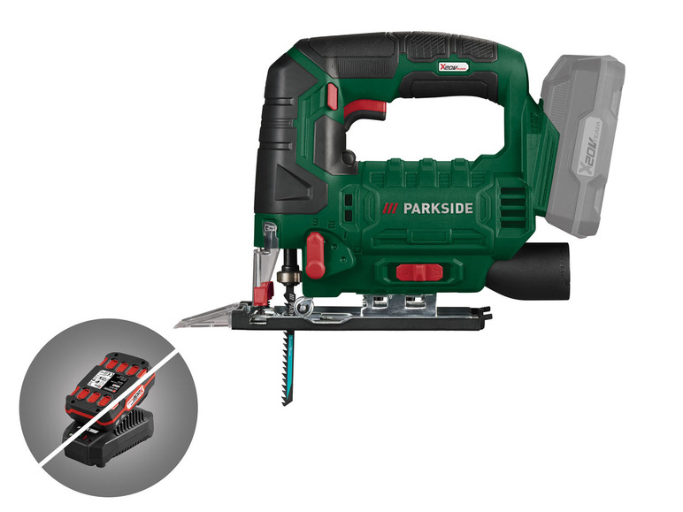  Zobrazit na celou obrazovku PARKSIDE® Aku přímočará pila PSTDA 20-Li B3 – bez akumulátoru a nabíječky - Obrázek 1