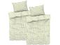 Sada povlečení Vichy světle zelené barvy: prostěradlo, povlak na polštář a povlak na přikrývku.