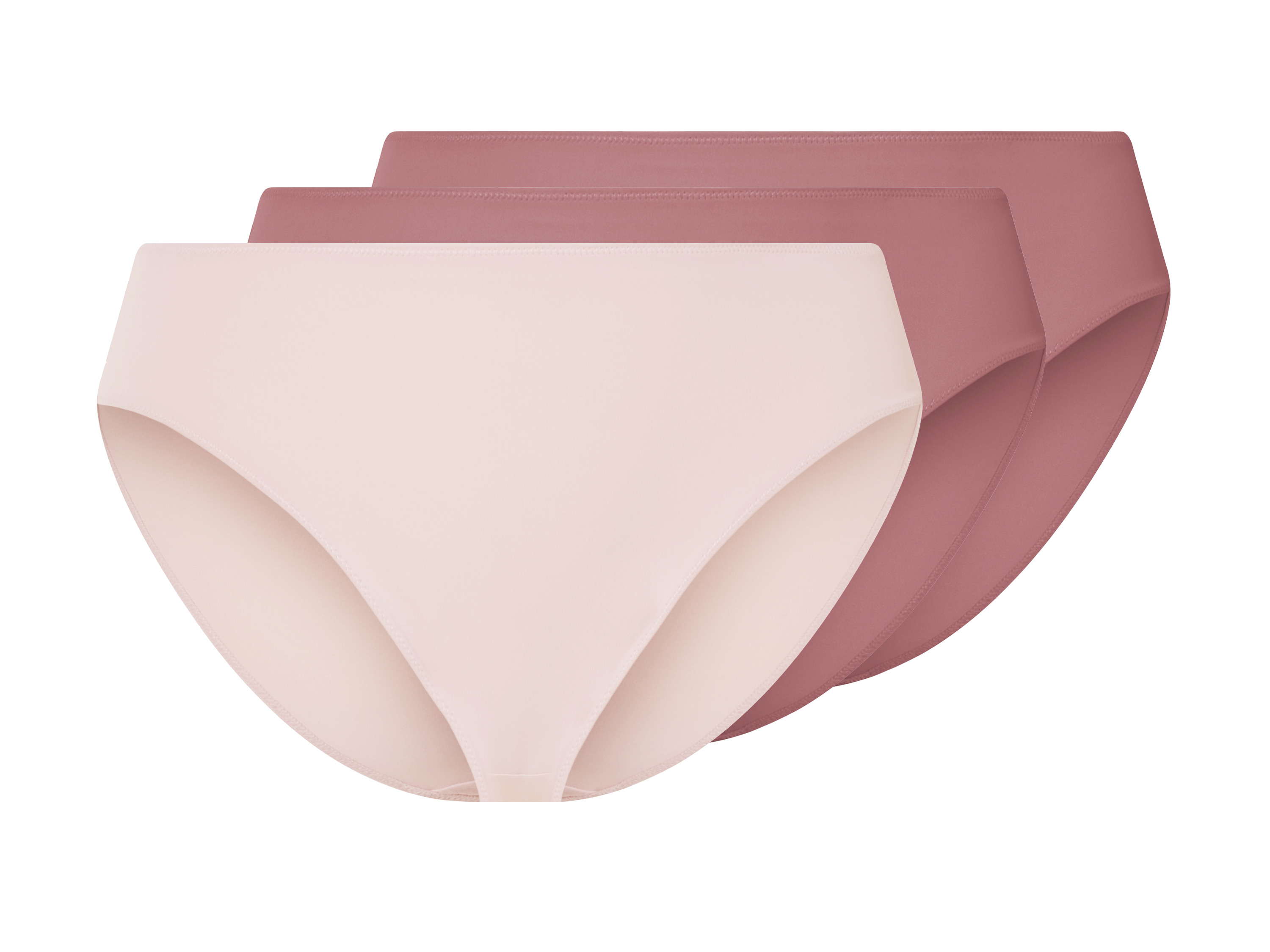 esmara® Dámské kalhotky, 3 kusy (růžová / světle růžová, Xl(48/50))