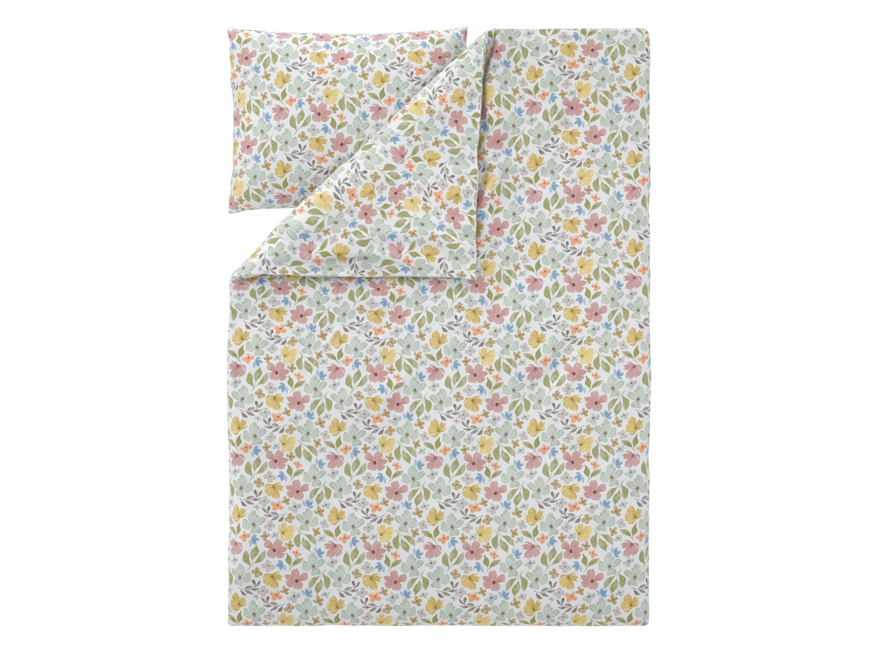 Livarno® Saténové ložní povlečení, 140 x 200 cm, 70 x 90 cm (květiny)