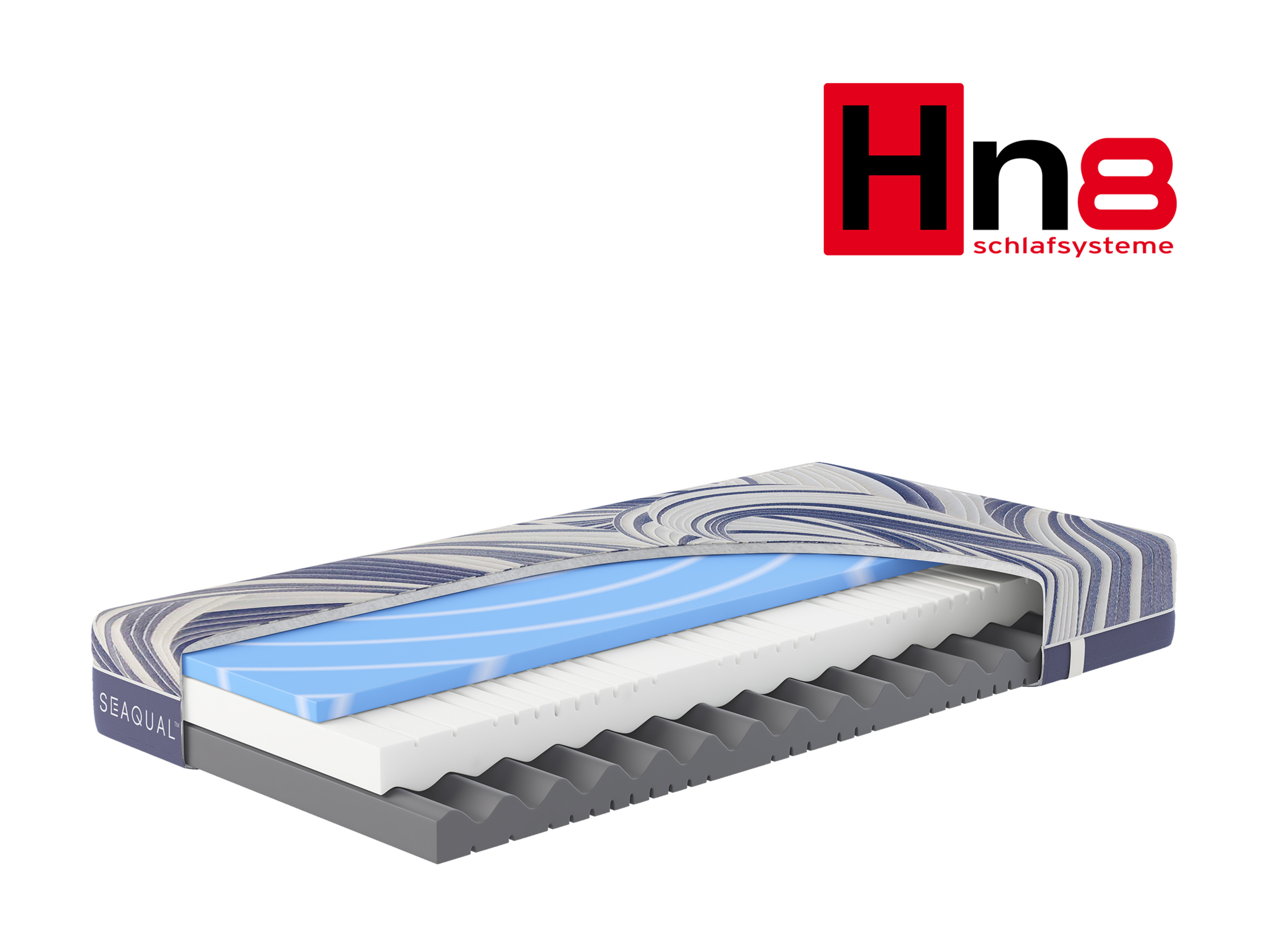 Hn8 Schlafsysteme 7zónová matrace z komfortní pěny Ocean Clean KS (H2, 90 X 200 CM)