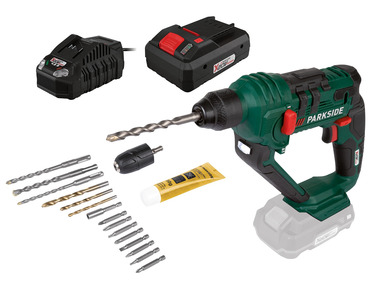 PARKSIDE® Aku vrtací kladivo PABH 20-Li C3, Smart 4 Ah