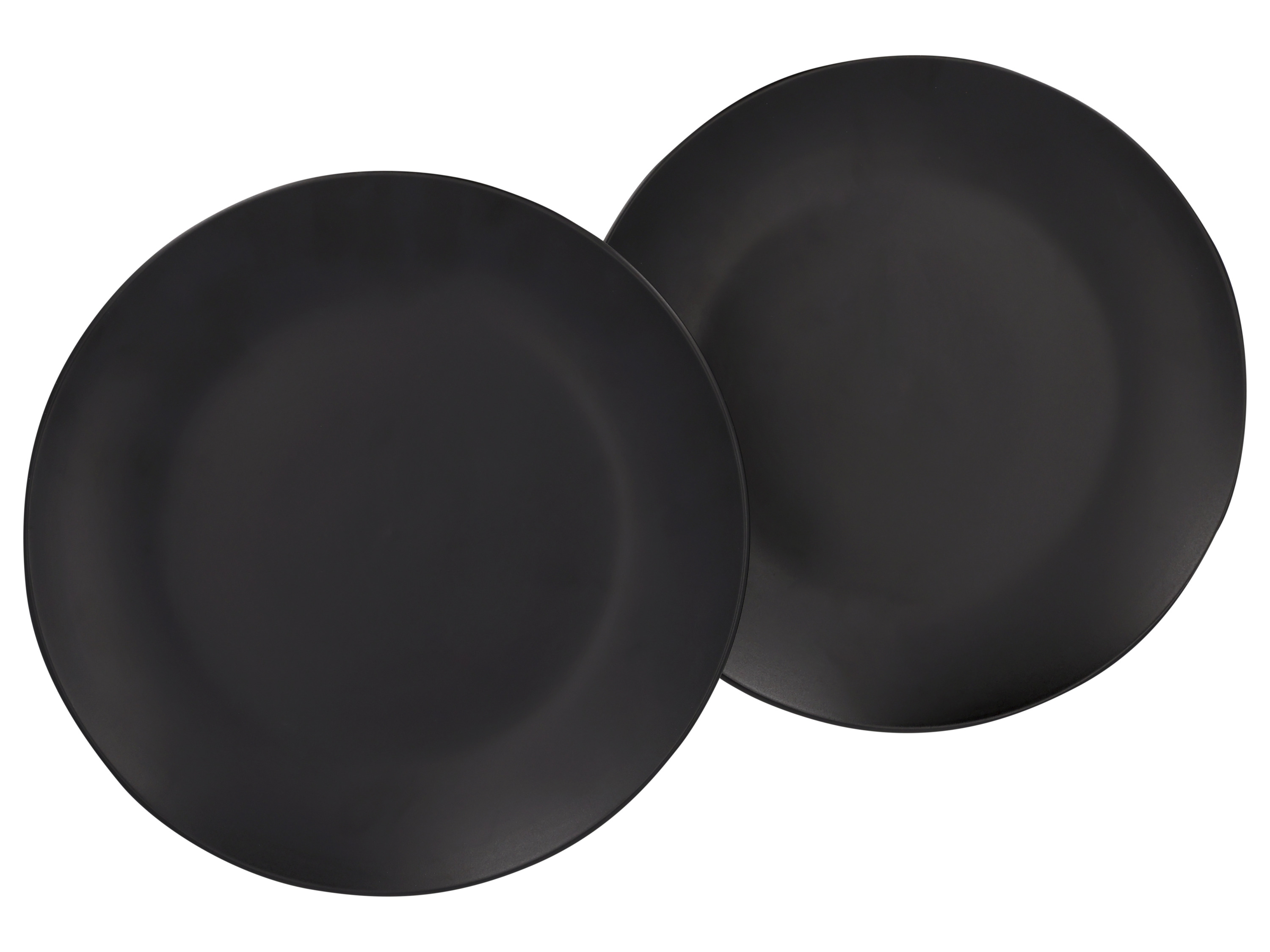 Silvercrest® Sada jídelních / polévkových talířů, 2dílná (sada jídelních talířů/černá)