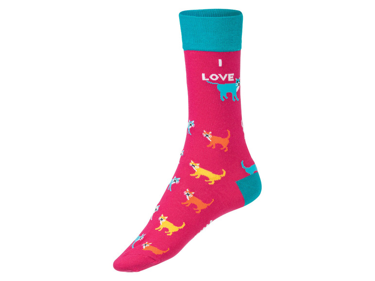  Zobrazit na celou obrazovku Fun Socks Ponožky s romantickým vzorem v dárkovém balení, 3 páry - Obrázek 5