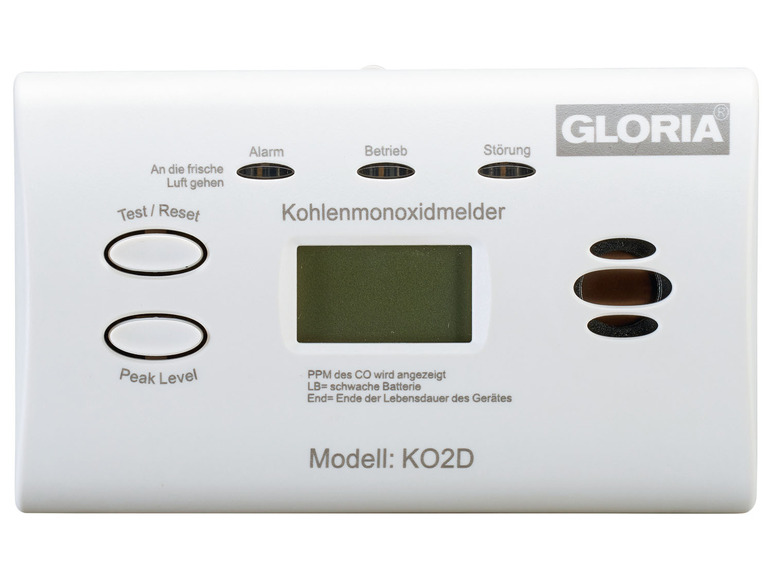  Zobrazit na celou obrazovku GLORIA Detektor oxidu uhelnatého KO2D - Obrázek 4
