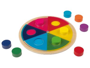 Playtive Dřevěné duhové puzzle Montessori