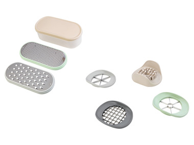 LIVARNO home Sada struhadel / Sada kráječů na ovoce, 4dílná