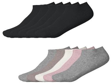 esmara® Dámské nízké ponožky s BIO bavlnou, 5 párů