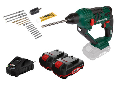 PARKSIDE® Aku vrtací kladivo PABH 20-Li C3, 2x 2 Ah