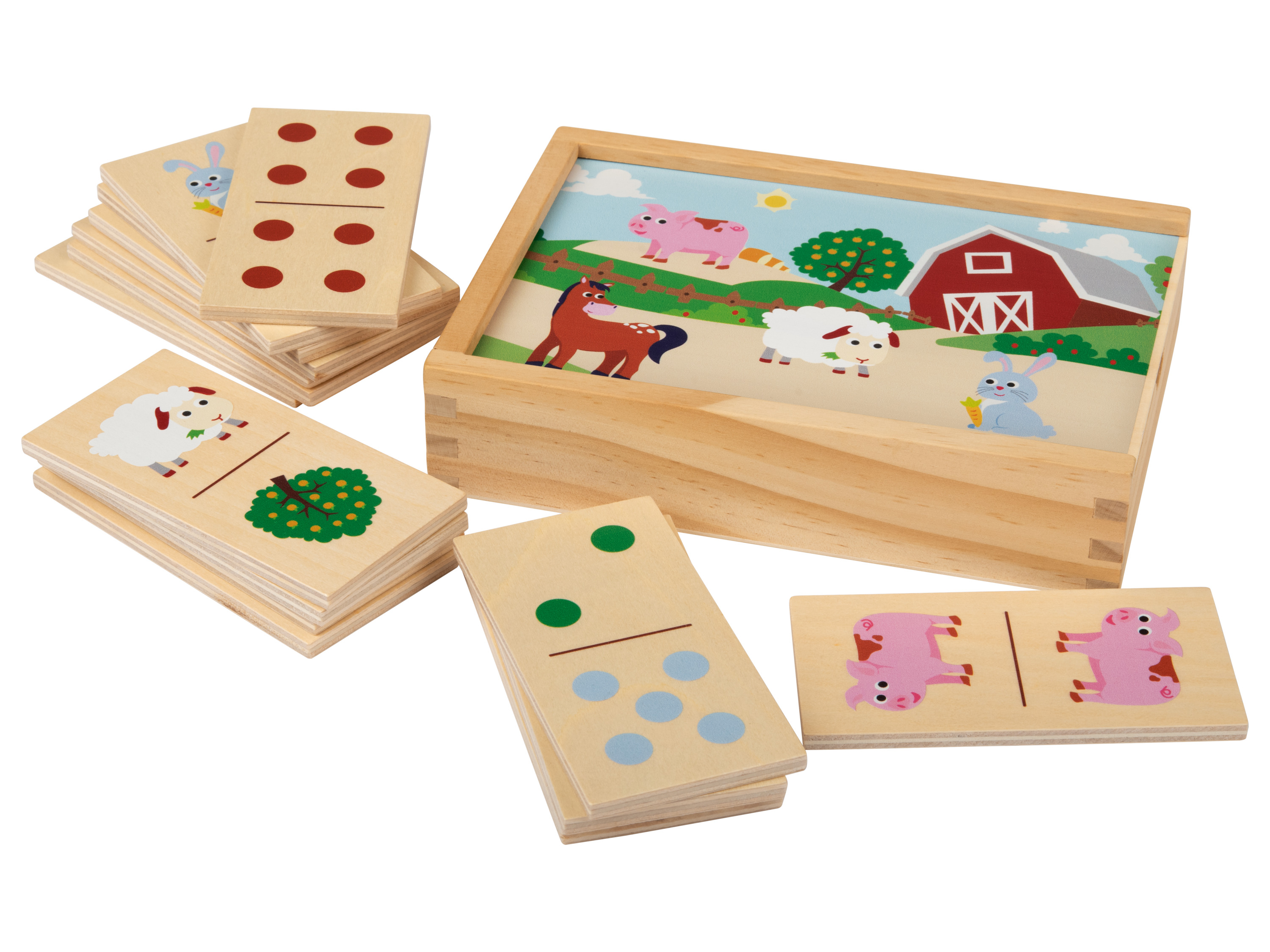Playtive Dřevěná edukativní / motorická hra (domino)