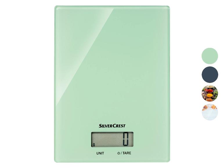 Světle zelená kuchyňská váha SilverCrest.