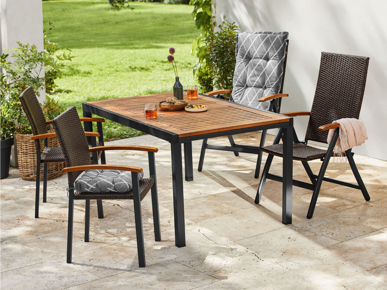  Zobrazit na celou obrazovku LIVARNO home Hliníkový zahradní rozkládací stůl Valencia, 150–200 x 90 cm, hnědá - Obrázek 8
