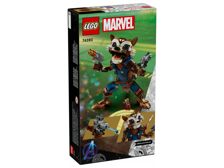 Lego Marvel sada s Raketovým mývalem a Grootem.