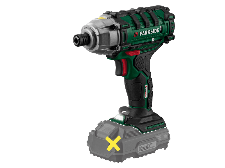 Parkside X20V Team akumulátorový rázový utahovák.