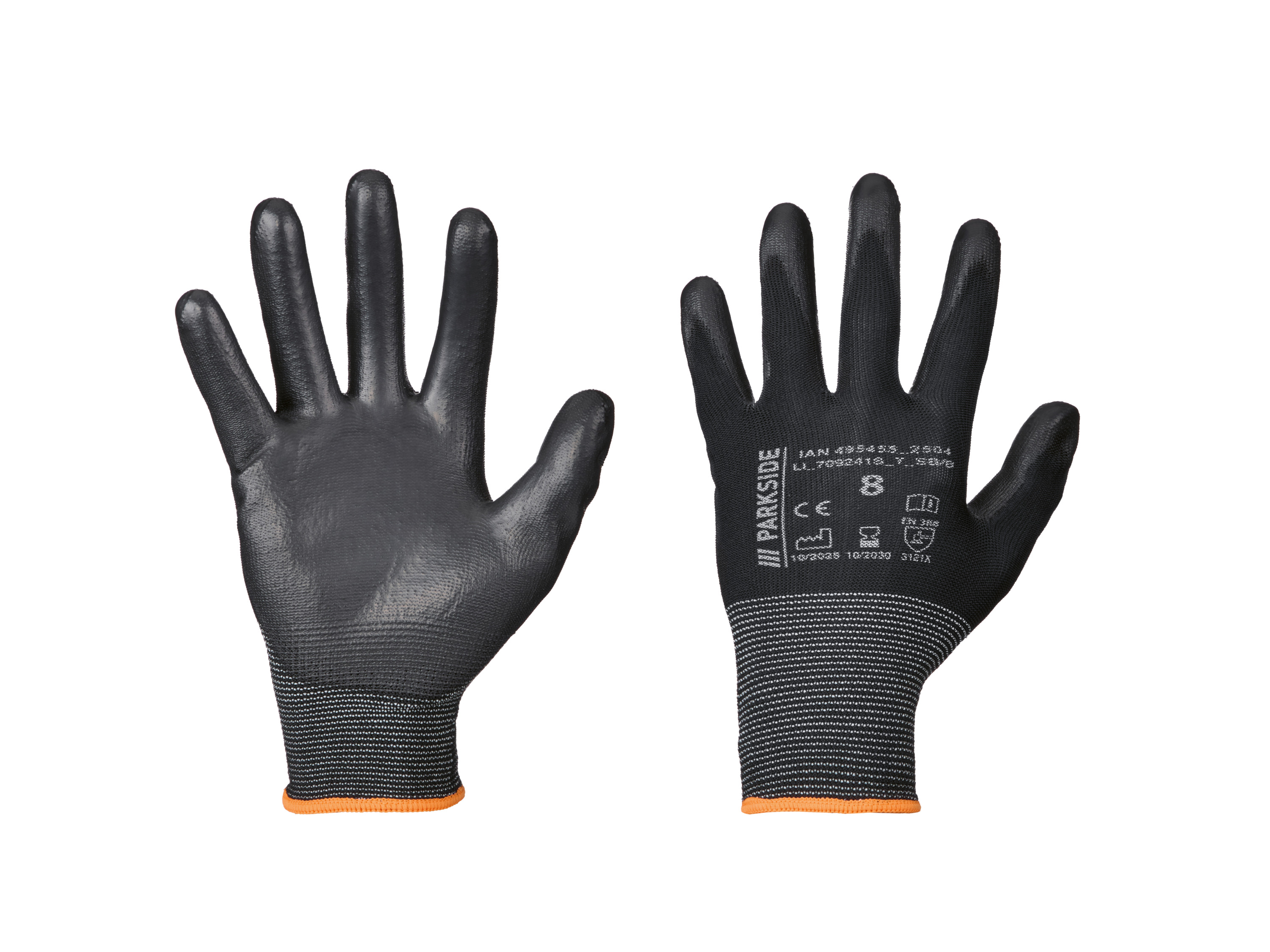 Parkside® Pracovní rukavice, 3 páry (Midi Flex, 8)