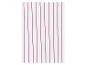 Bílá kuchyňská utěrka s červenými pruhy
