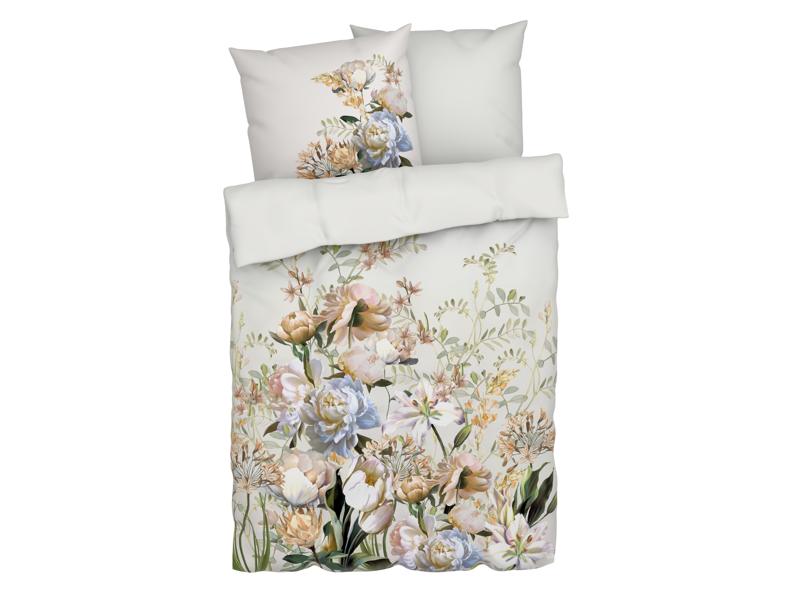 Livarno home Saténové ložní povlečení, 200 x 220 cm, 70 x 90 cm (bílá)