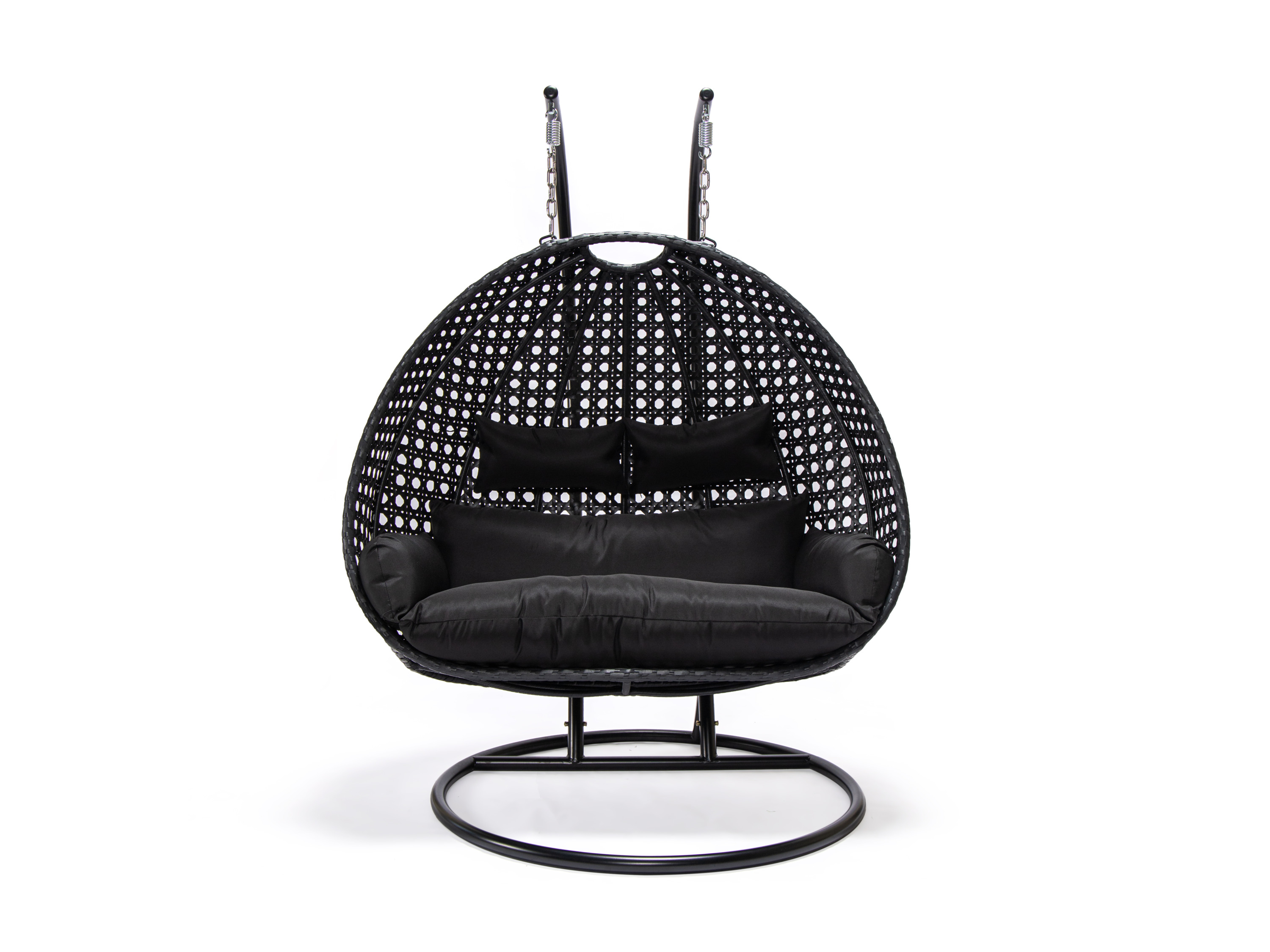 Home Deluxe Polyratanové závěsné křeslo »Twin« (černá)