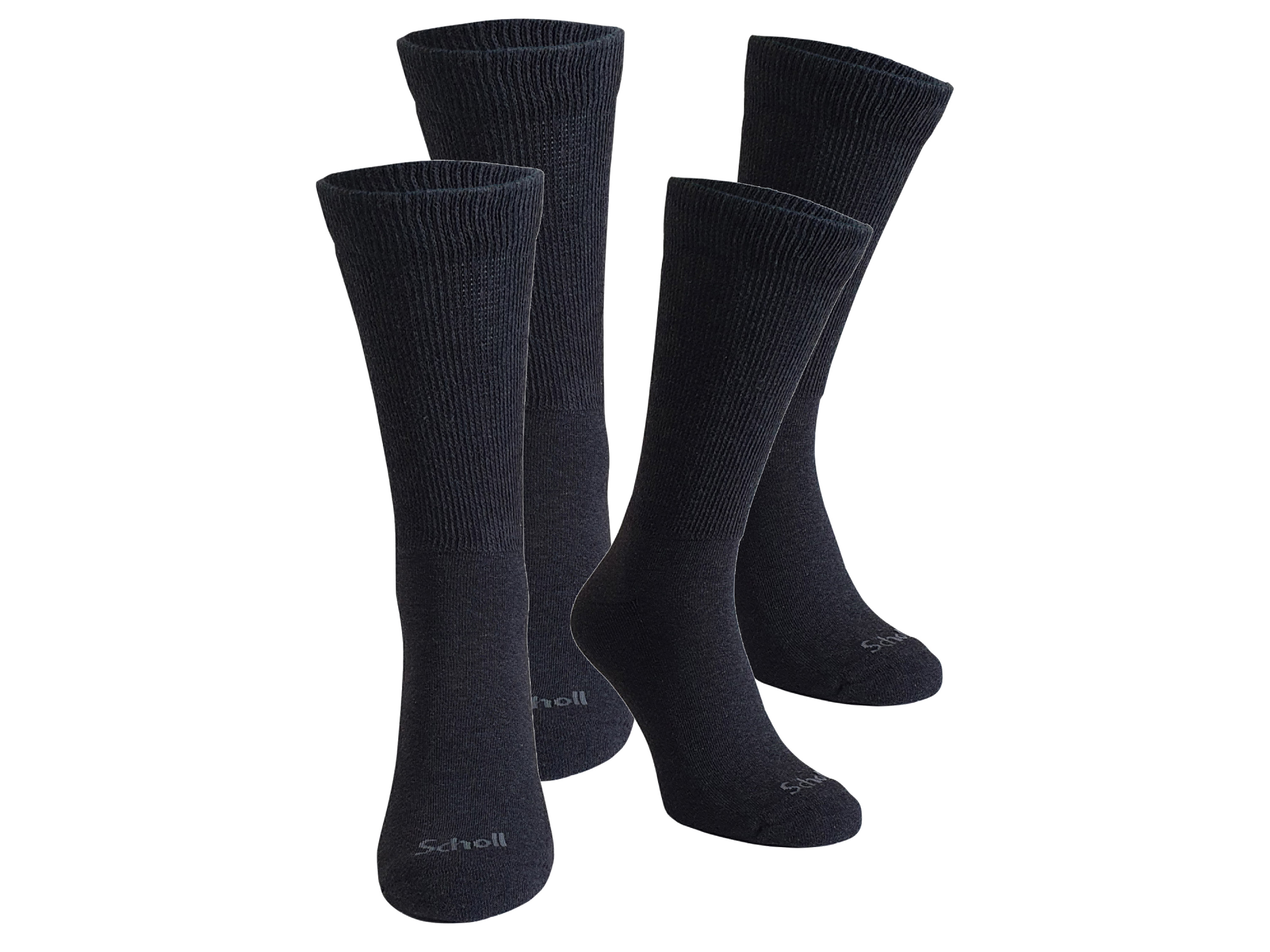 Scholl Dámské / Pánské ponožky, 2 páry (pánské, 43/46, šedá)