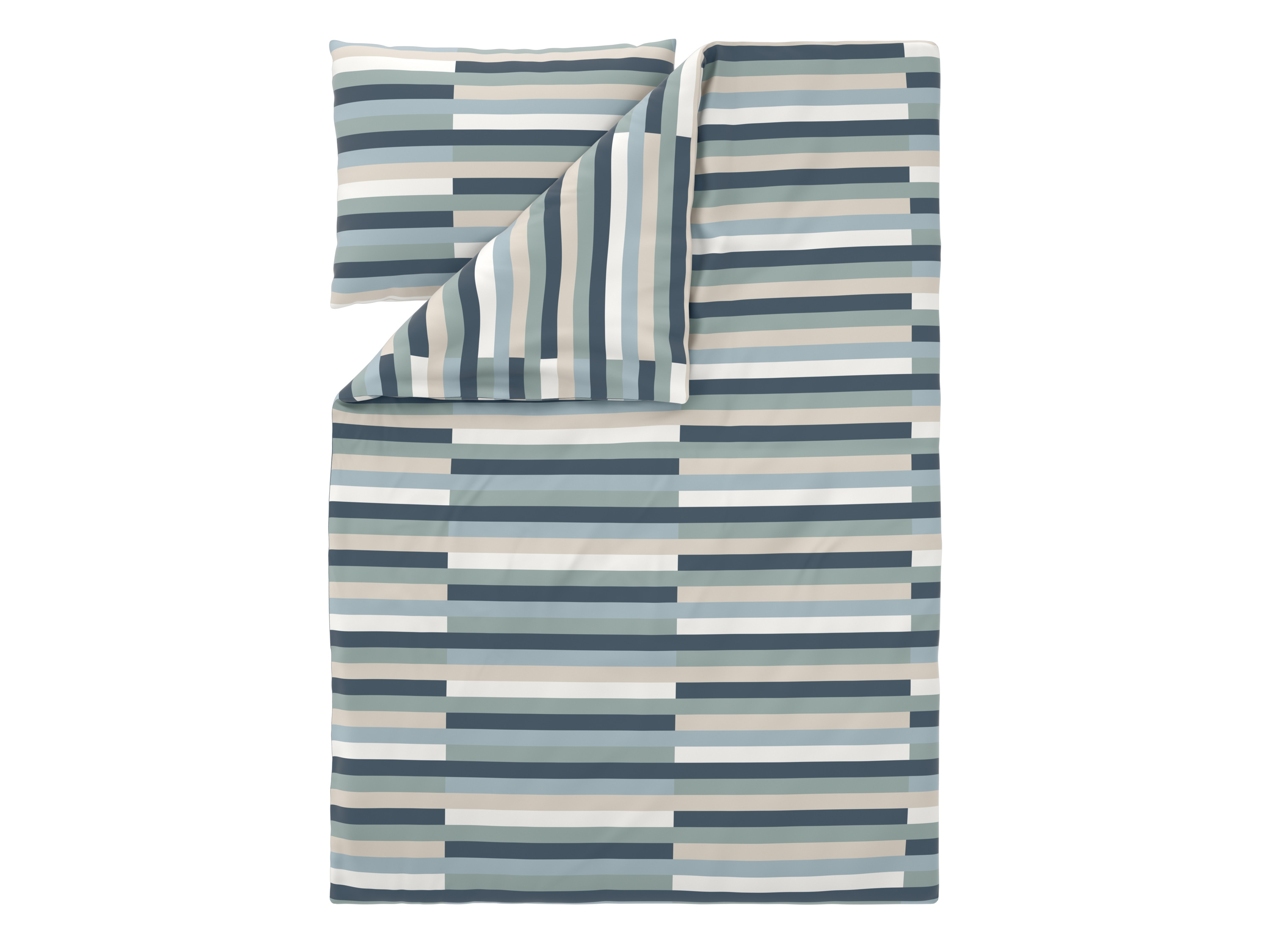 Livarno® Ložní povlečení z mikrovláknitého saténu, 140 x 200 cm, 70 x 90 cm (pruhy)